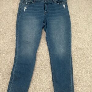 a.n.a Women's Blue Skinny Jeans